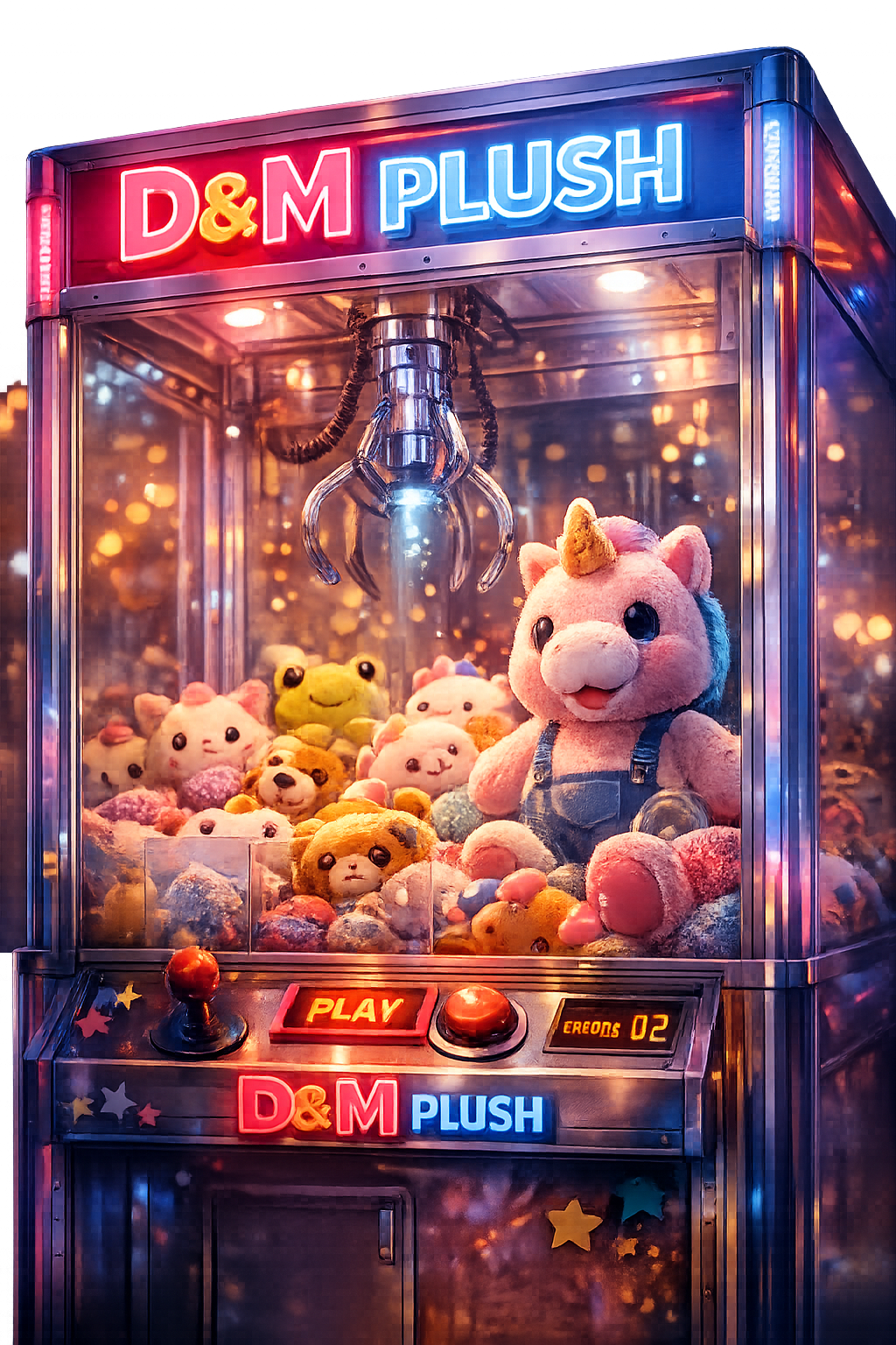 Máquina de pelúcia D&M Plush
